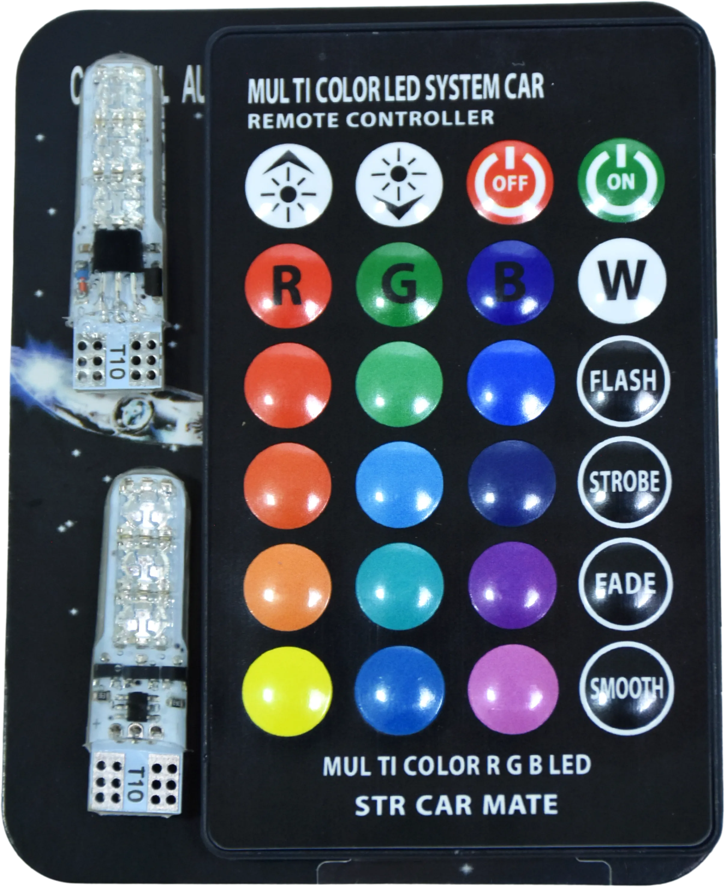 BOMBILLO BAYONETA LED MULTICOLOR CON CONTROL (PAR) - STROBER - MTRK