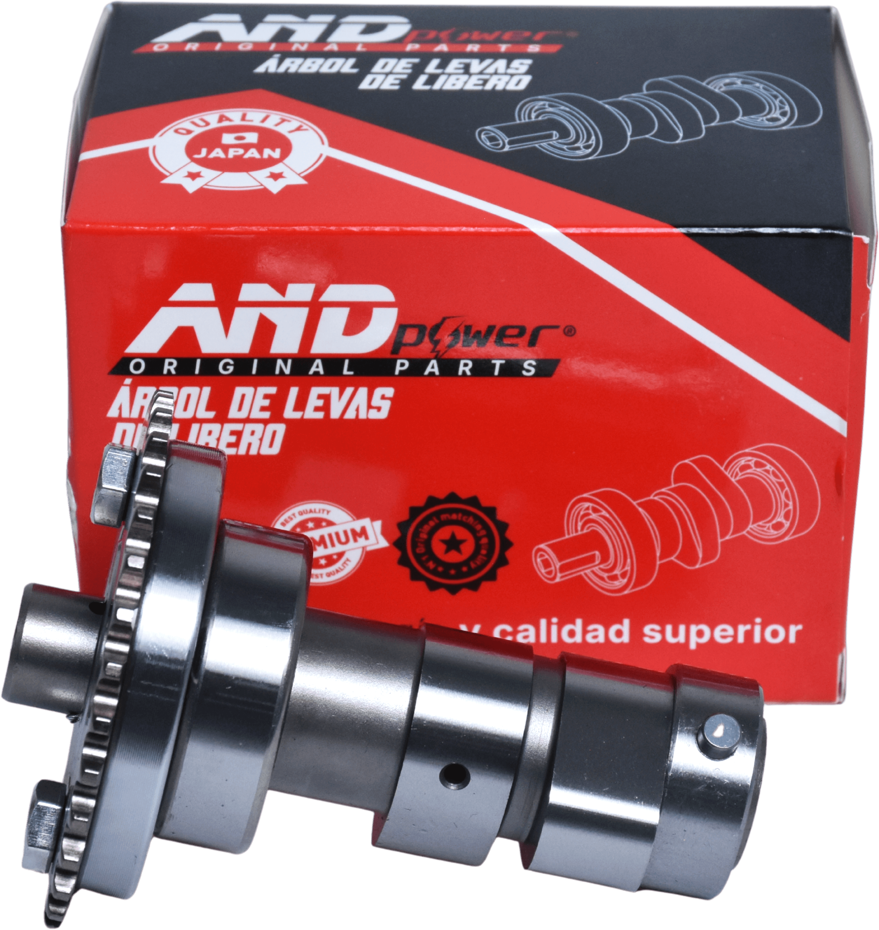 ARBOL DE LEVAS R1 BERA/DT BERA 200 BUJE - AND POWER