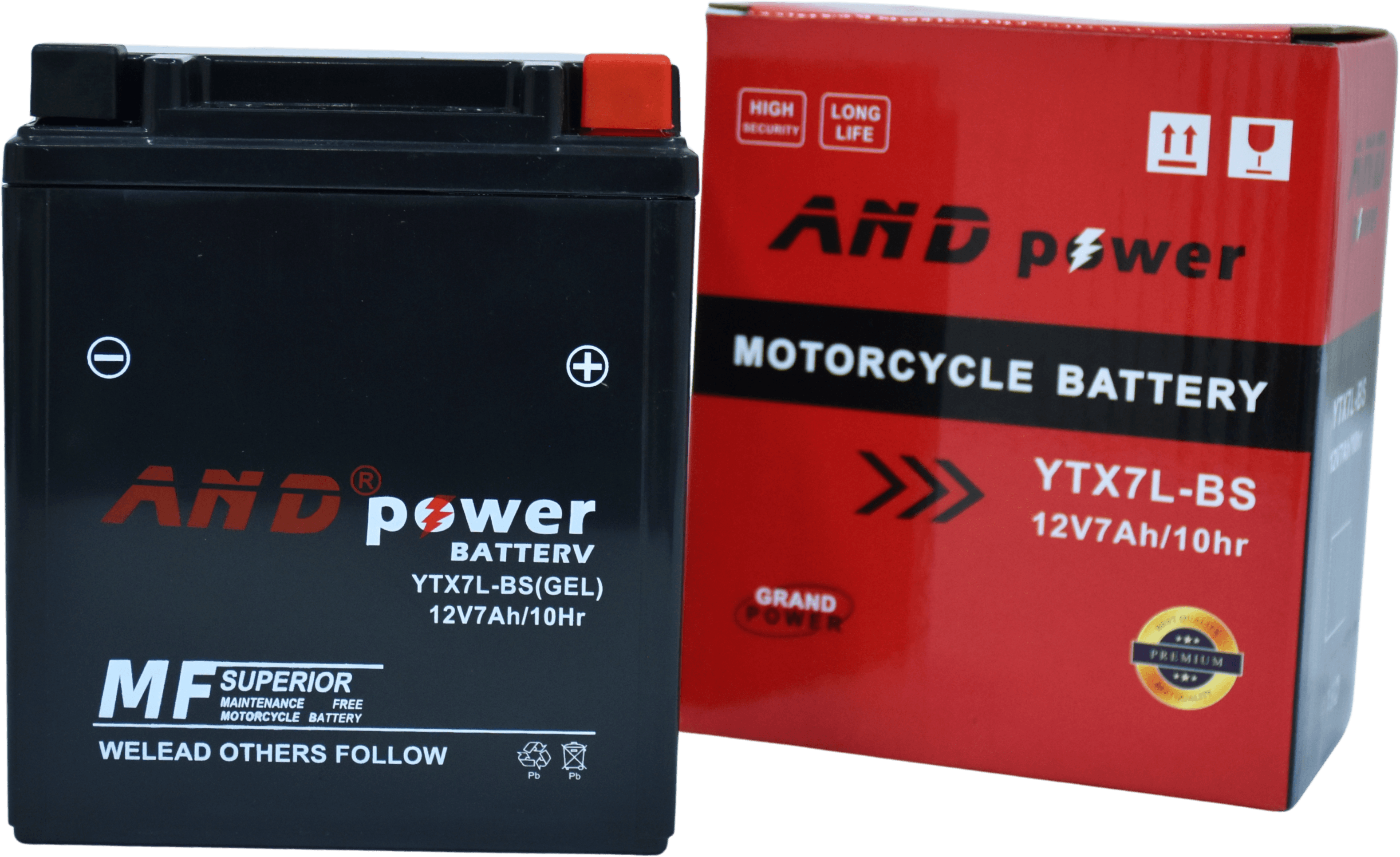 BATERIA TX200/DR200/XTZ125/TTR - YT- X7L-BS - AND POWER