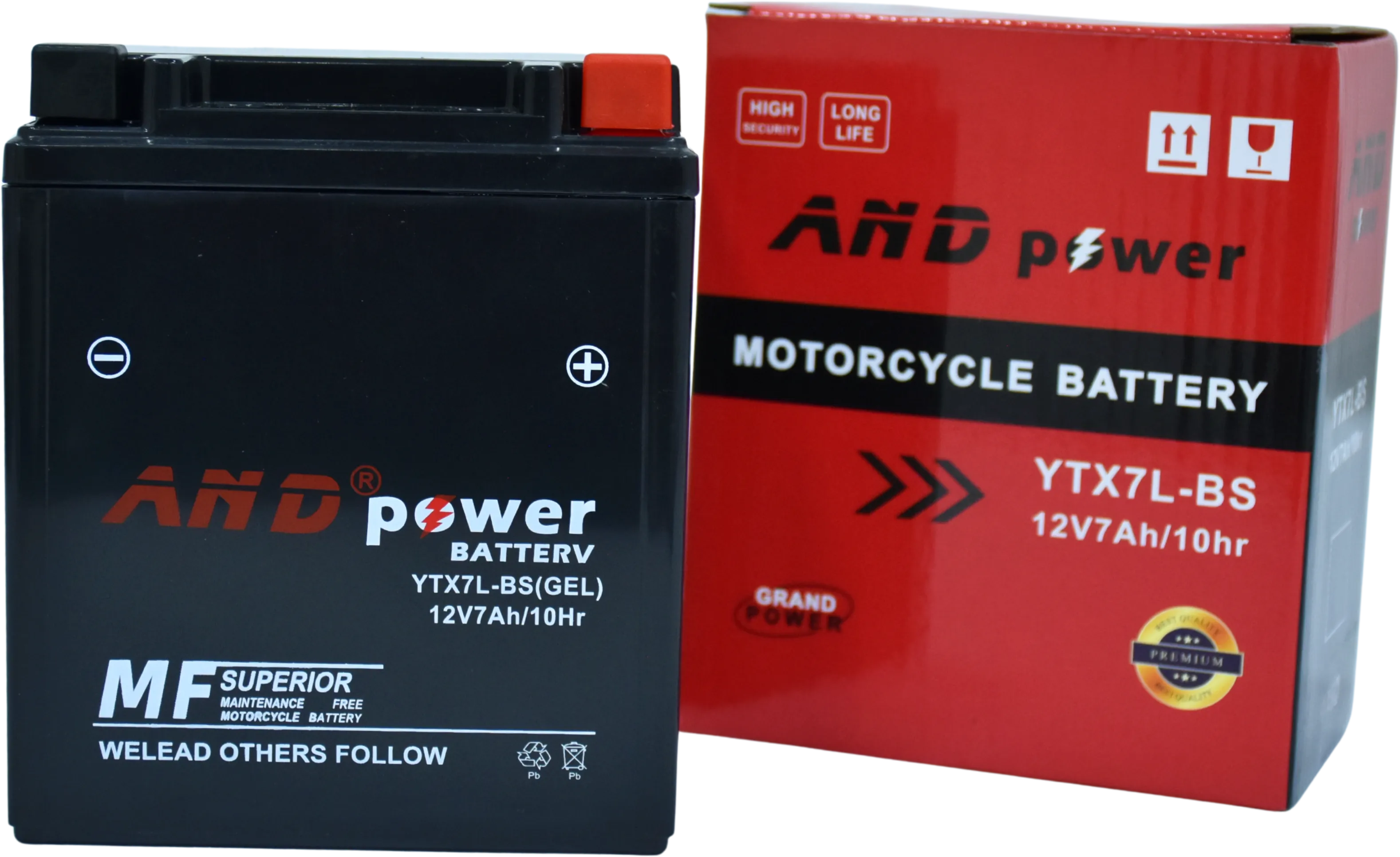BATERIA TX200/DR200/XTZ125/TTR - YT- X7L-BS - AND POWER