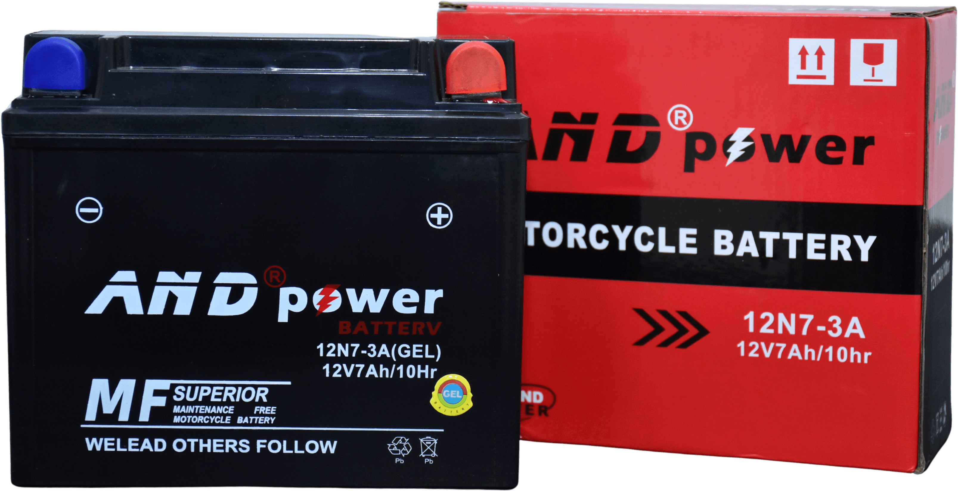 BATERIA CBF150 - BORNE INVERTIDO - 12N7B-B2 - AND POWER