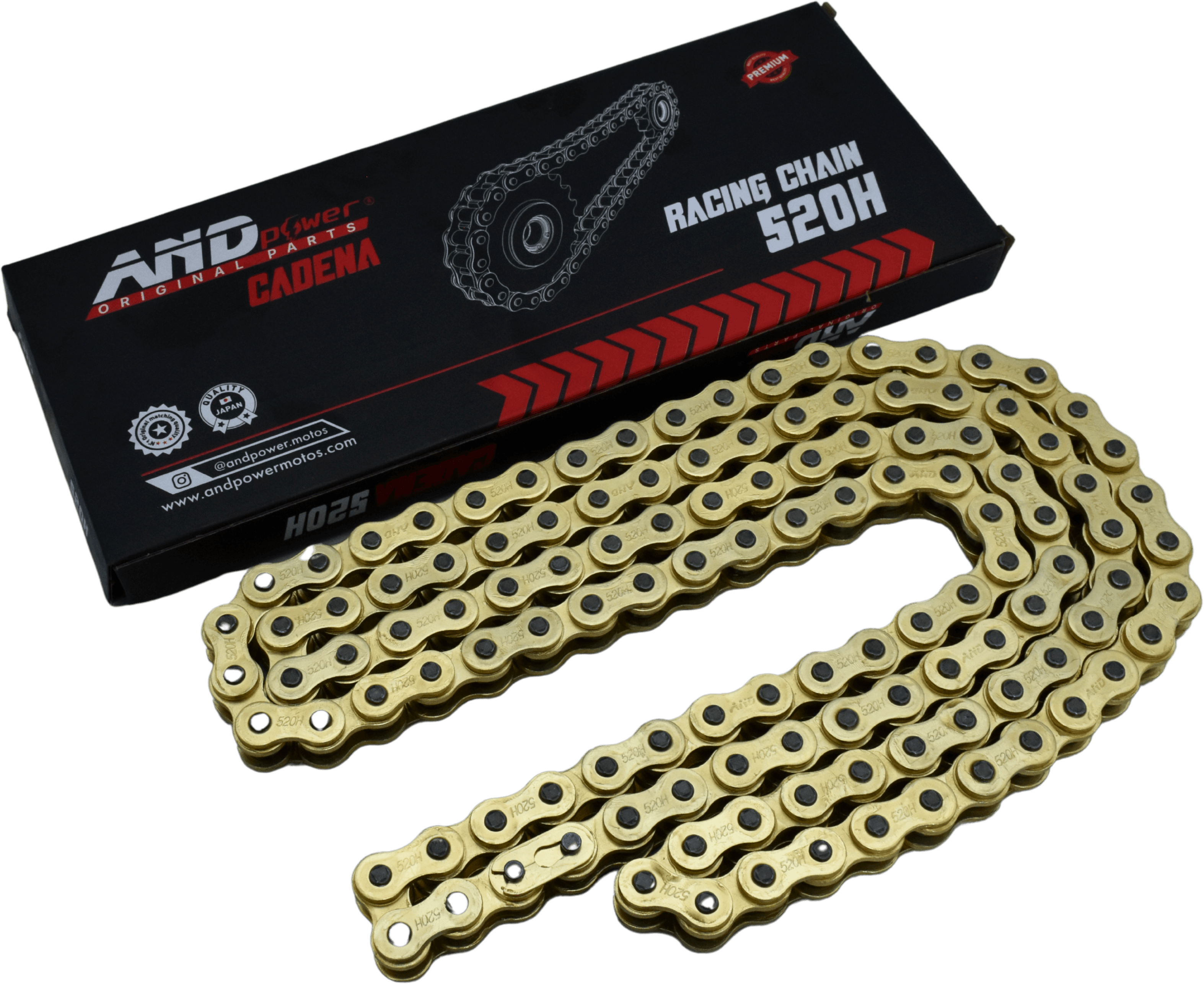 CADENA 520H-120L- DORADA - AND POWER