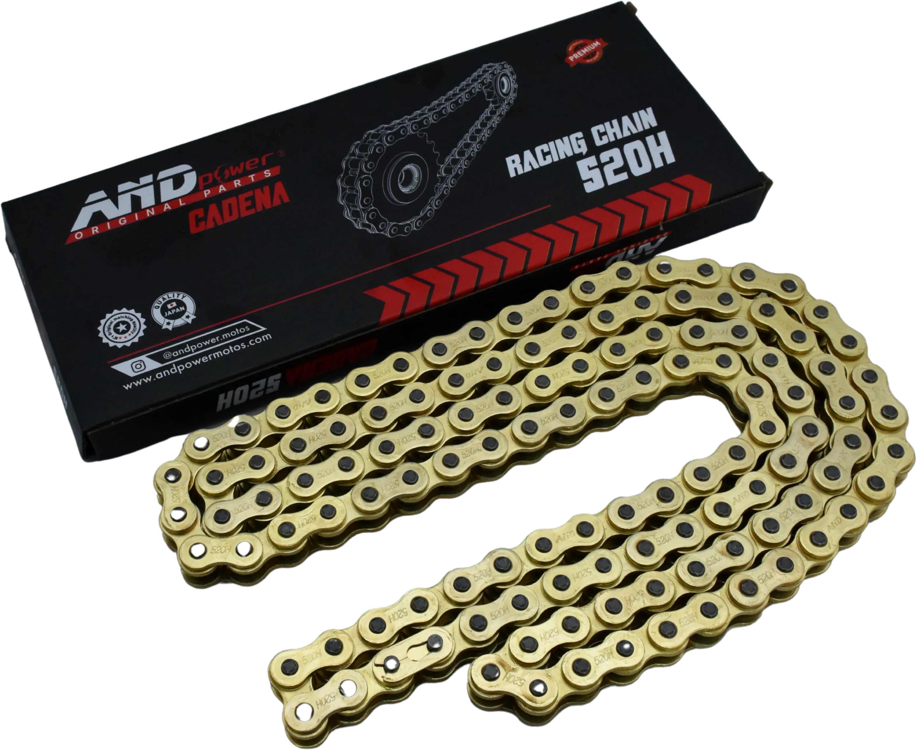 CADENA 520H-120L- DORADA - AND POWER