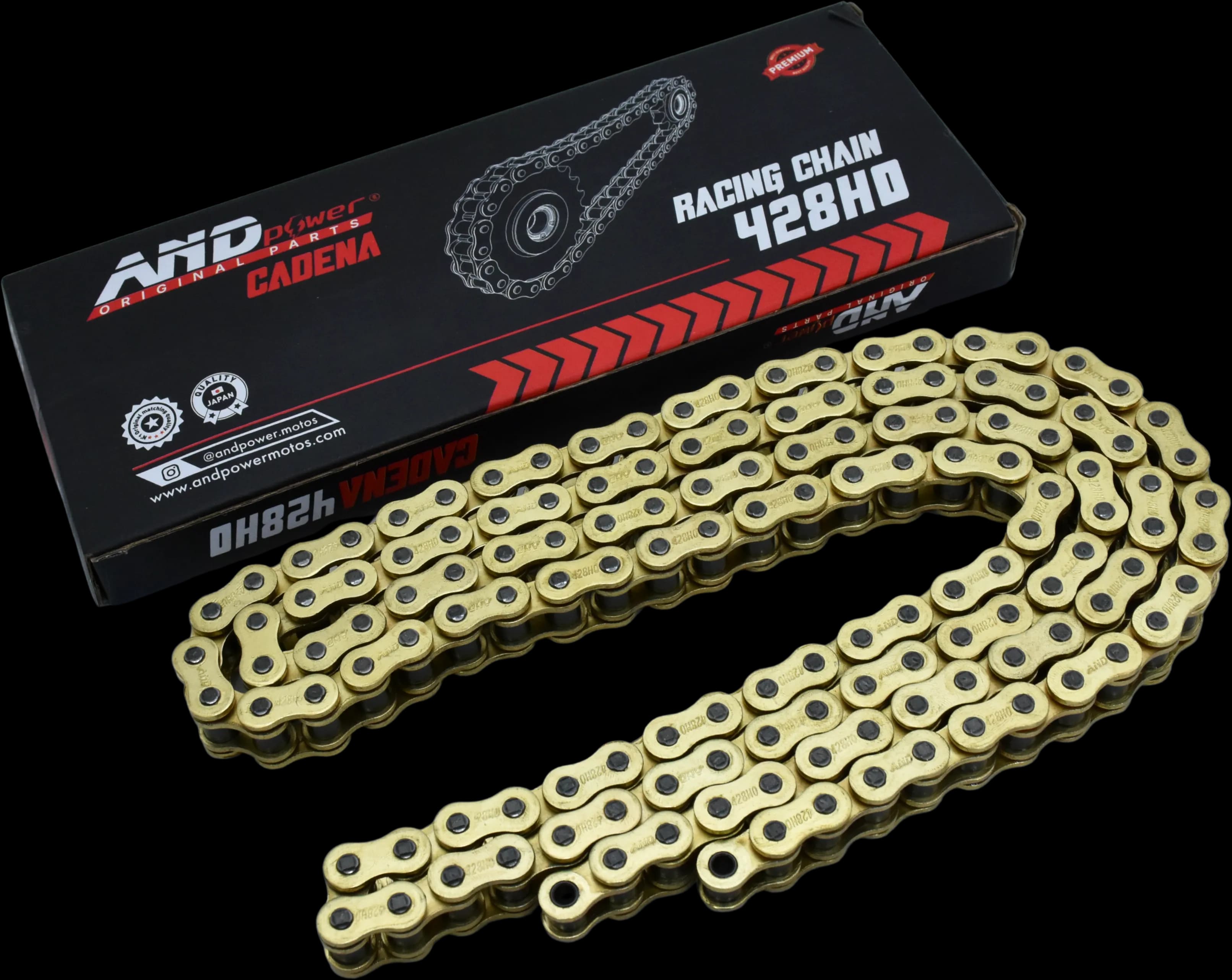 CADENA 428HO-138L- DORADA - AND POWER