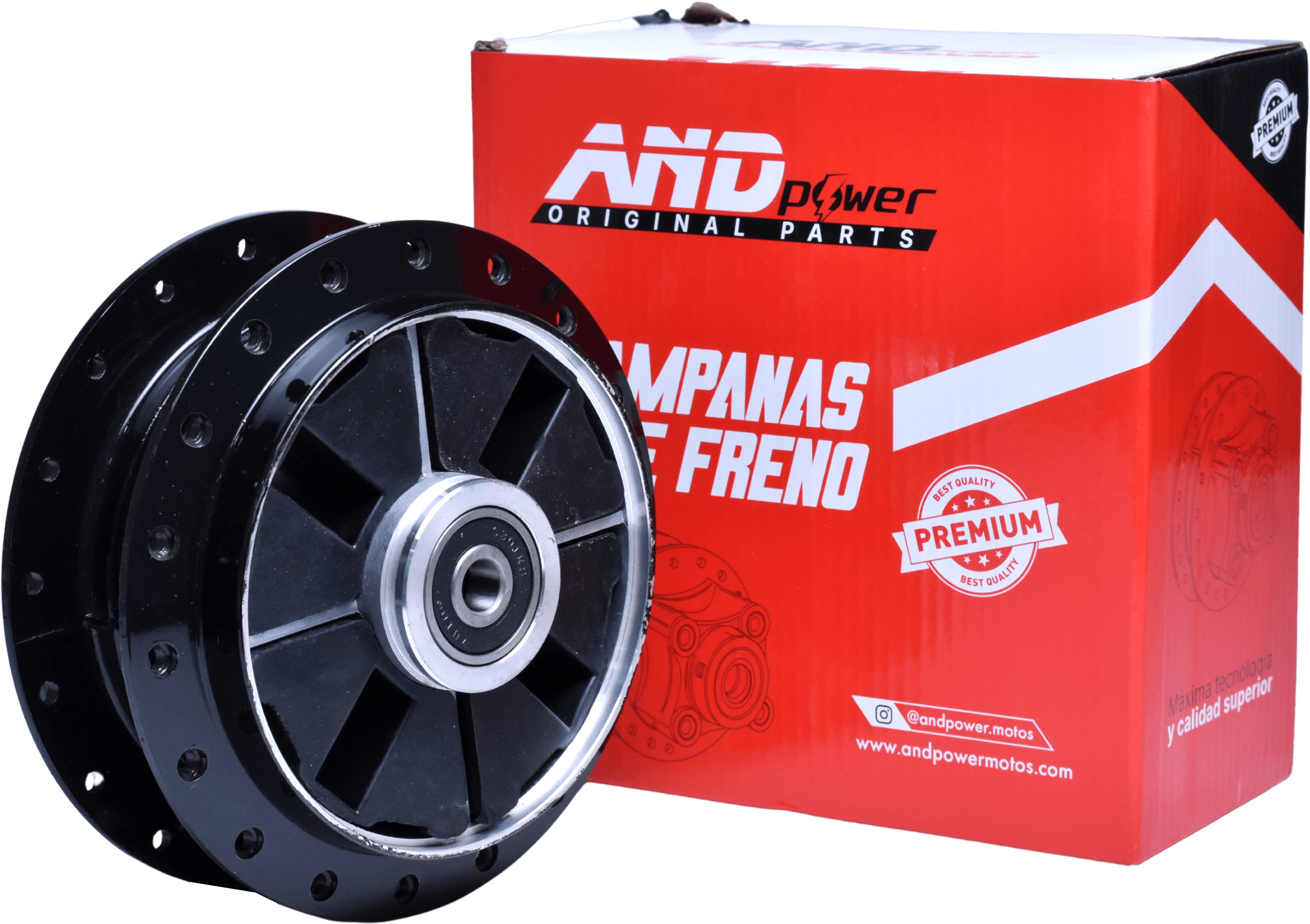 CAMPANA TRASERA CRYPTON 110/RX 115 NEGRA- AND POWER