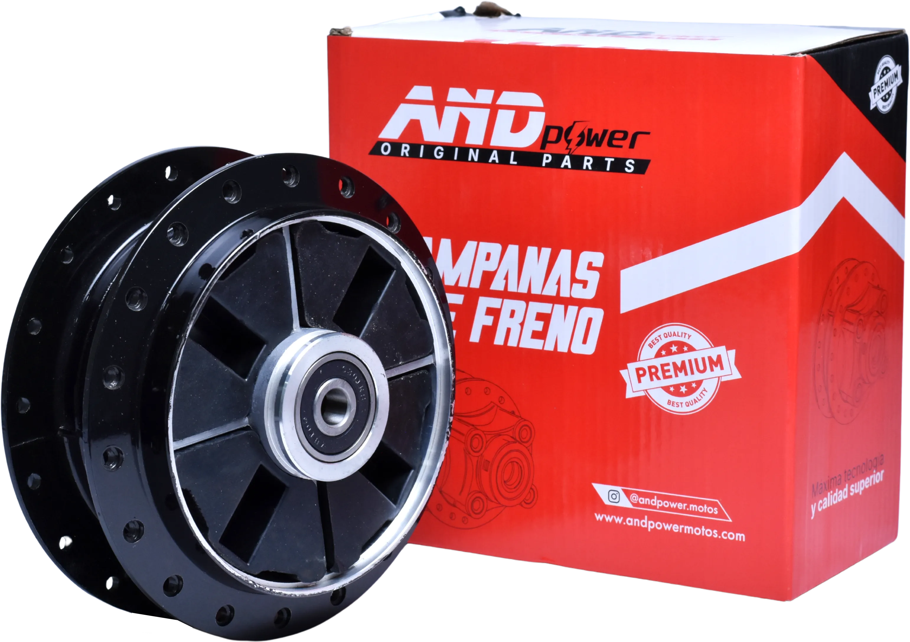 CAMPANA TRASERA CRYPTON 110/RX 115 NEGRA- AND POWER