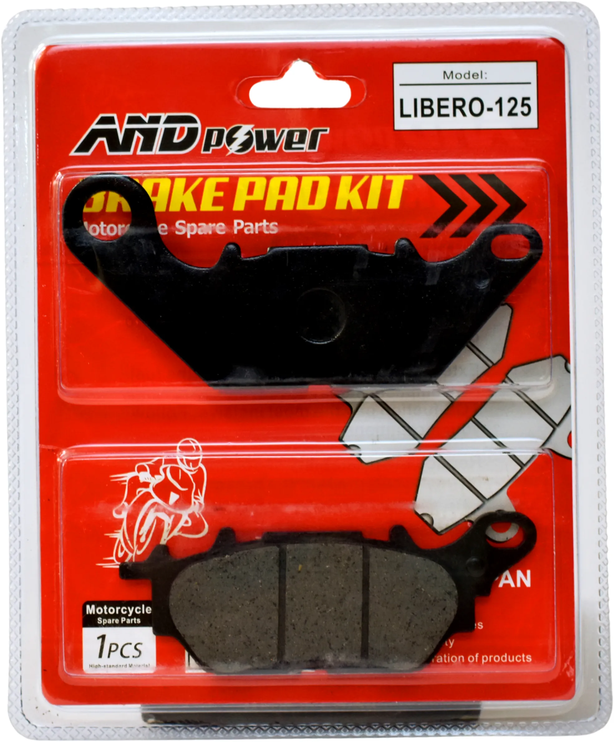 PASTILLA FRENO DEL. LIBERO 125/FINO/ CRYPTON 115 - AND POWER