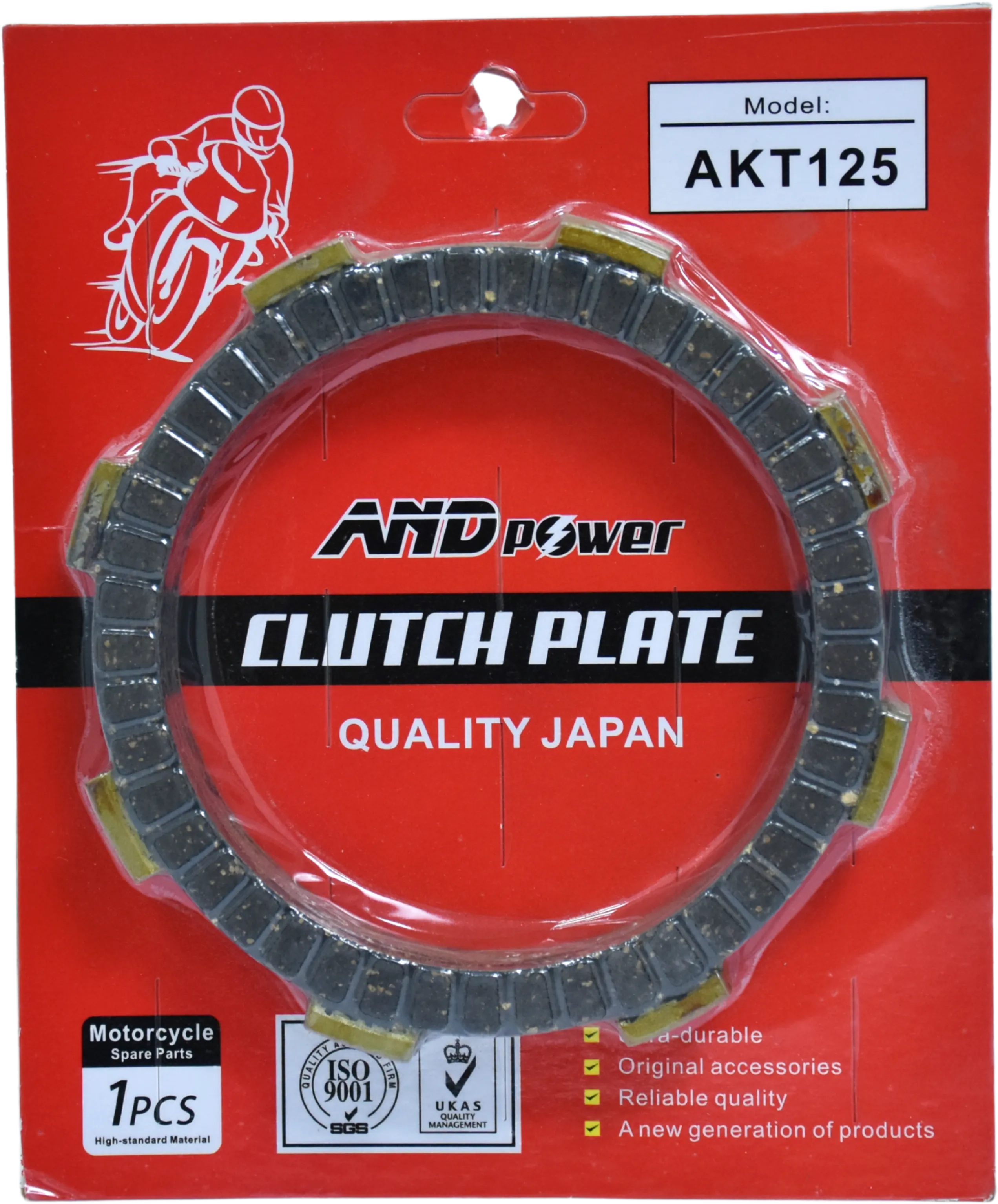 DISCOS CLUTCH AKT 125/TTR/XL125/ECO/ XPULSE200 - 5 DISCO - AND POWER
