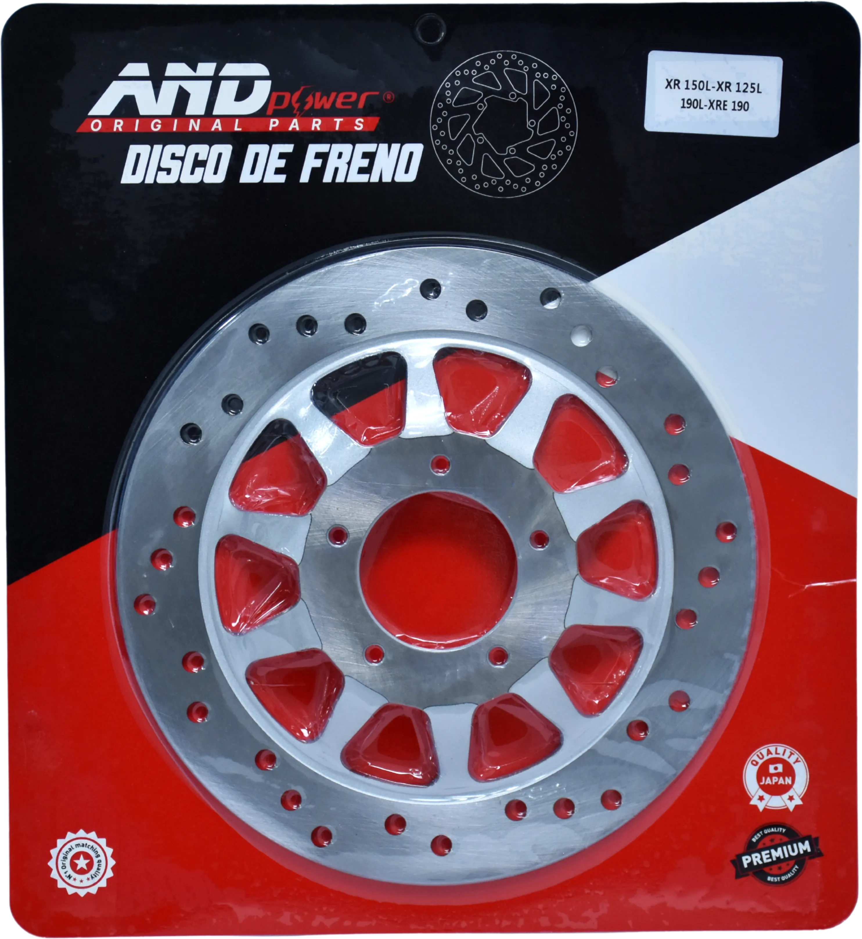 DISCO FRENO DEL. XR 125L/150L - AND POWER