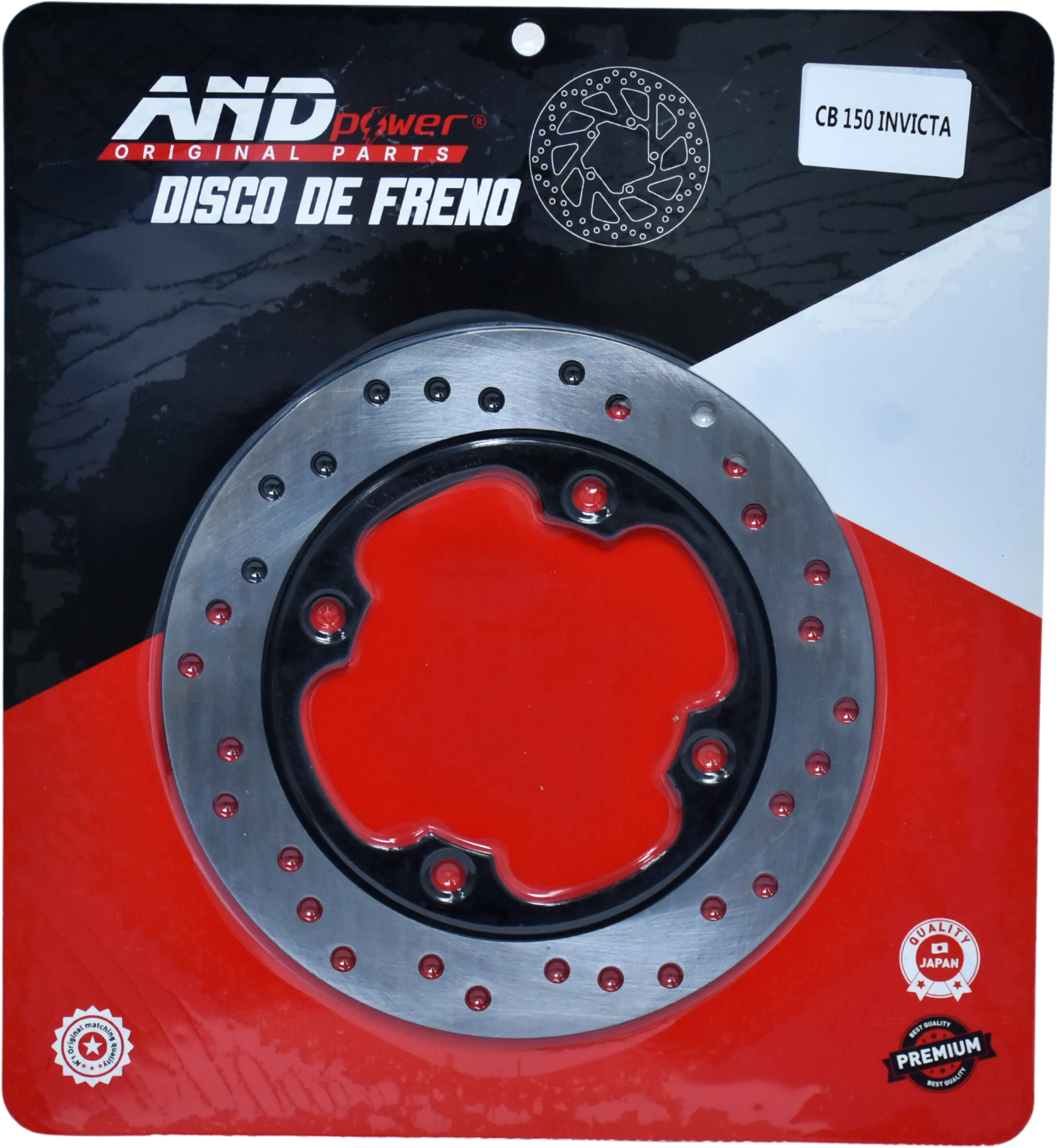 DISCO FRENO TRAS. CB 150 INVICTA - AND POWER