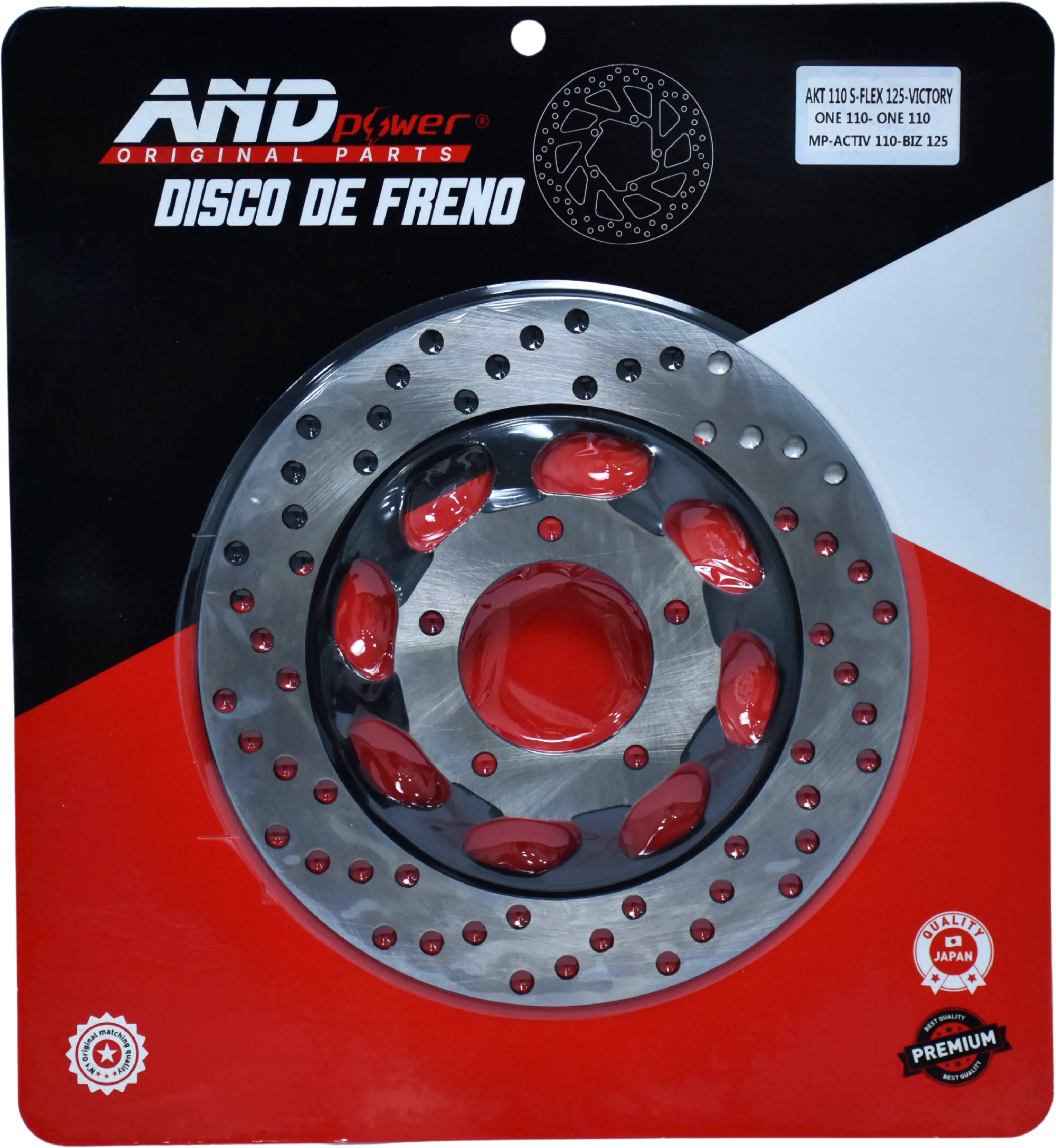 DISCO FRENO DEL. AKT 11O S FLEX/ 125/ VICTORI AND POWER
