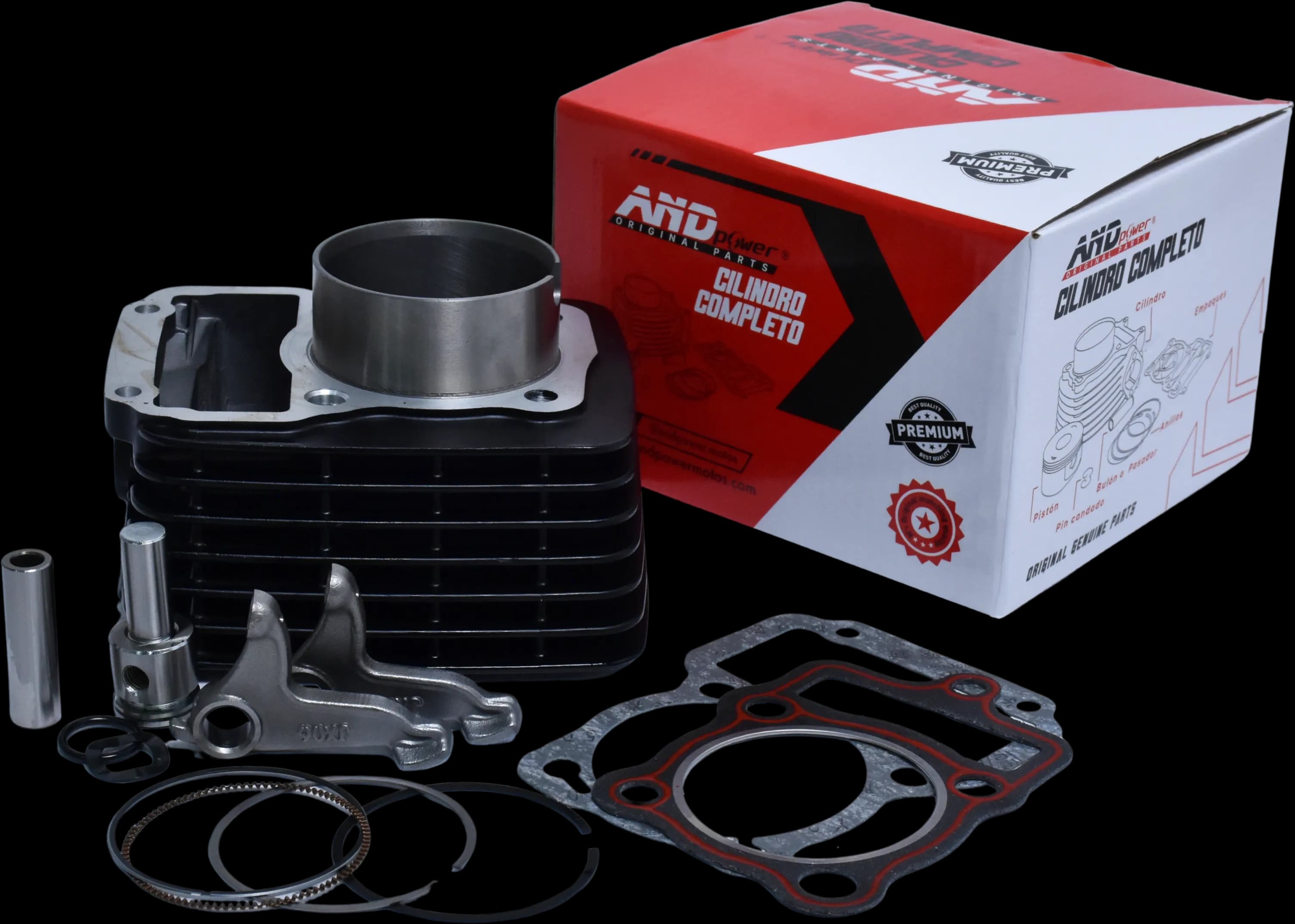 KIT CILINDRO ARSEN 150 P15 NEGRO CON BALANCINES - AND POWER