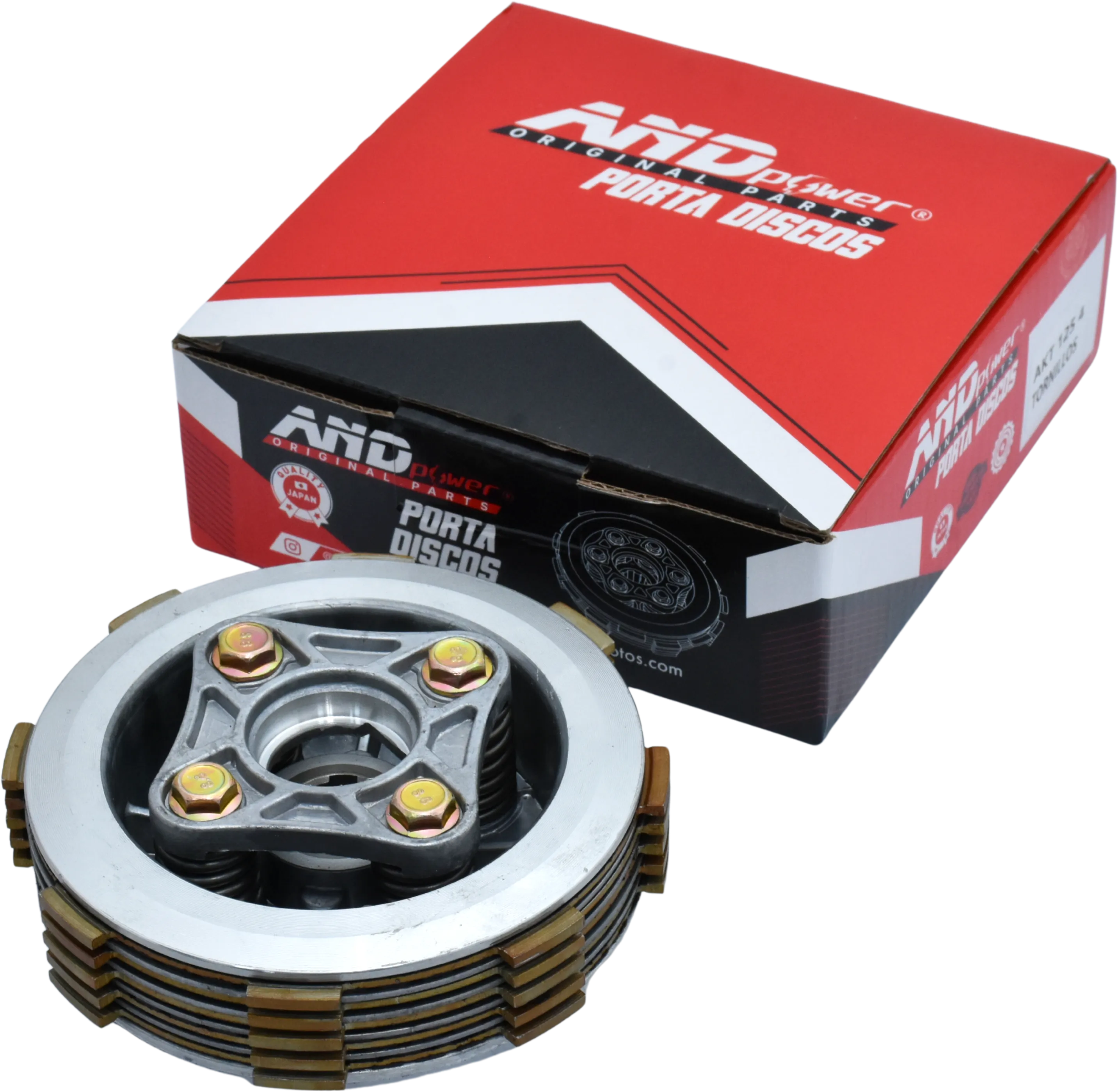 PORTA DISCOS + DISCOS AKT 125 4 TOR- NILLOS