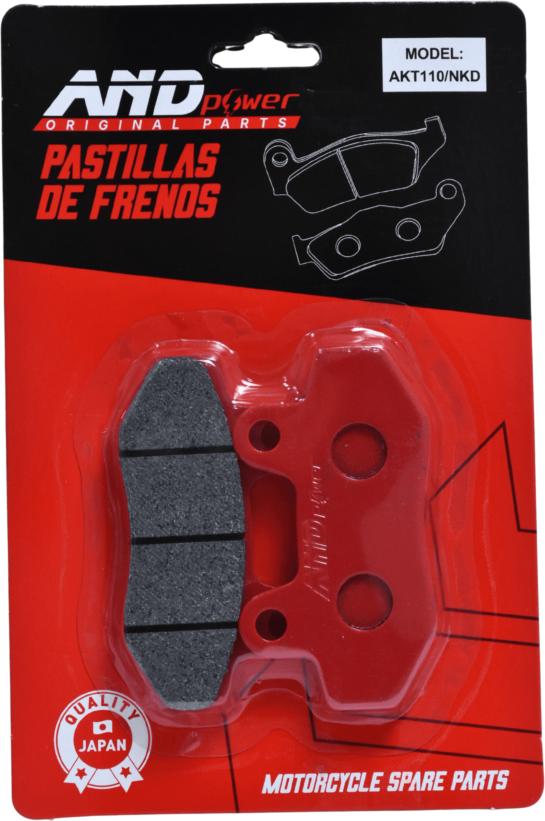 PASTILLA FRENO AKT 110/125/SL/NKD/ FLEX/ACTIV - AND POWER