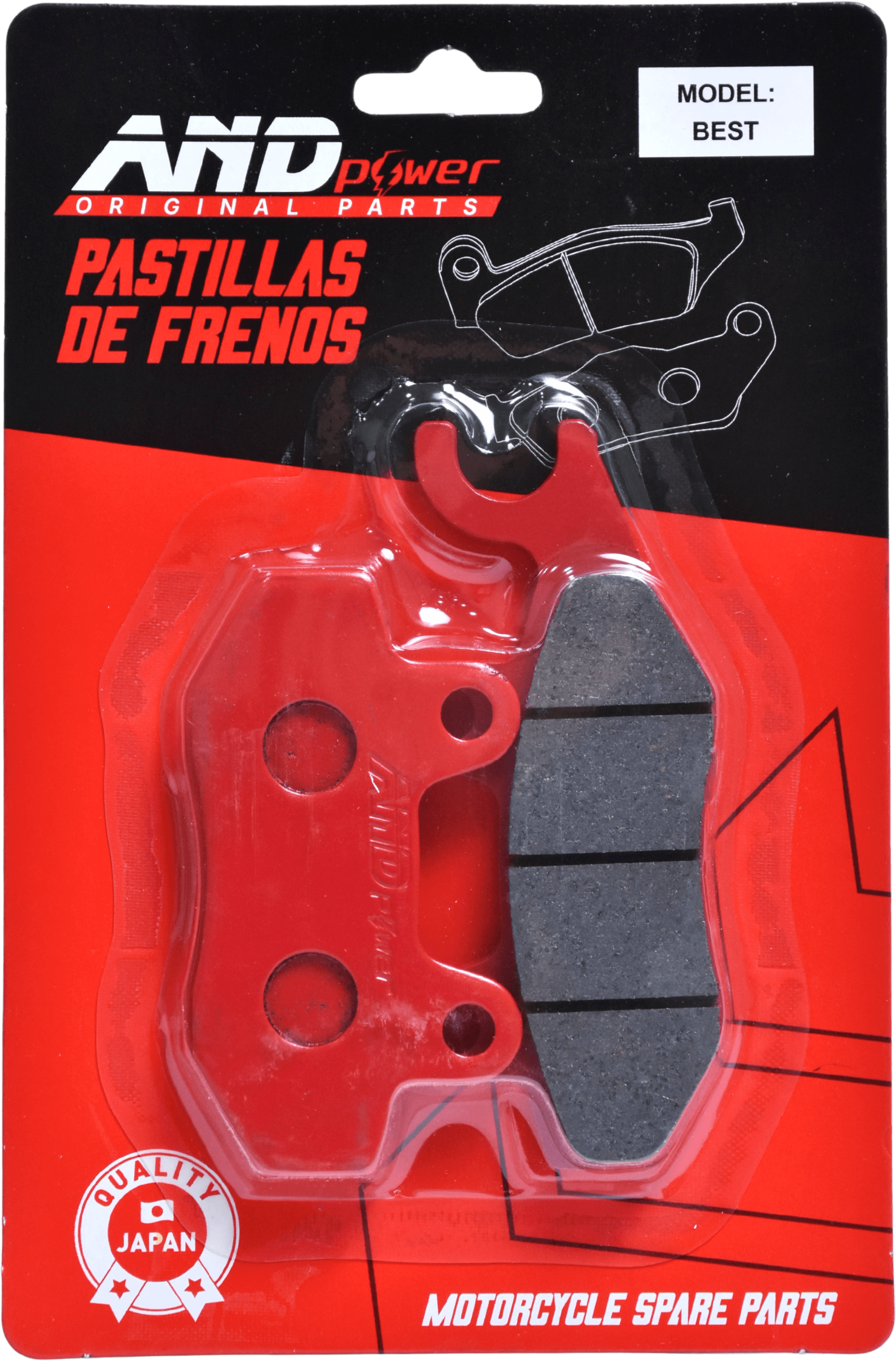 PASTILLA FRENO DEL. BEST/VIVAX/ARSEN - AND POWER