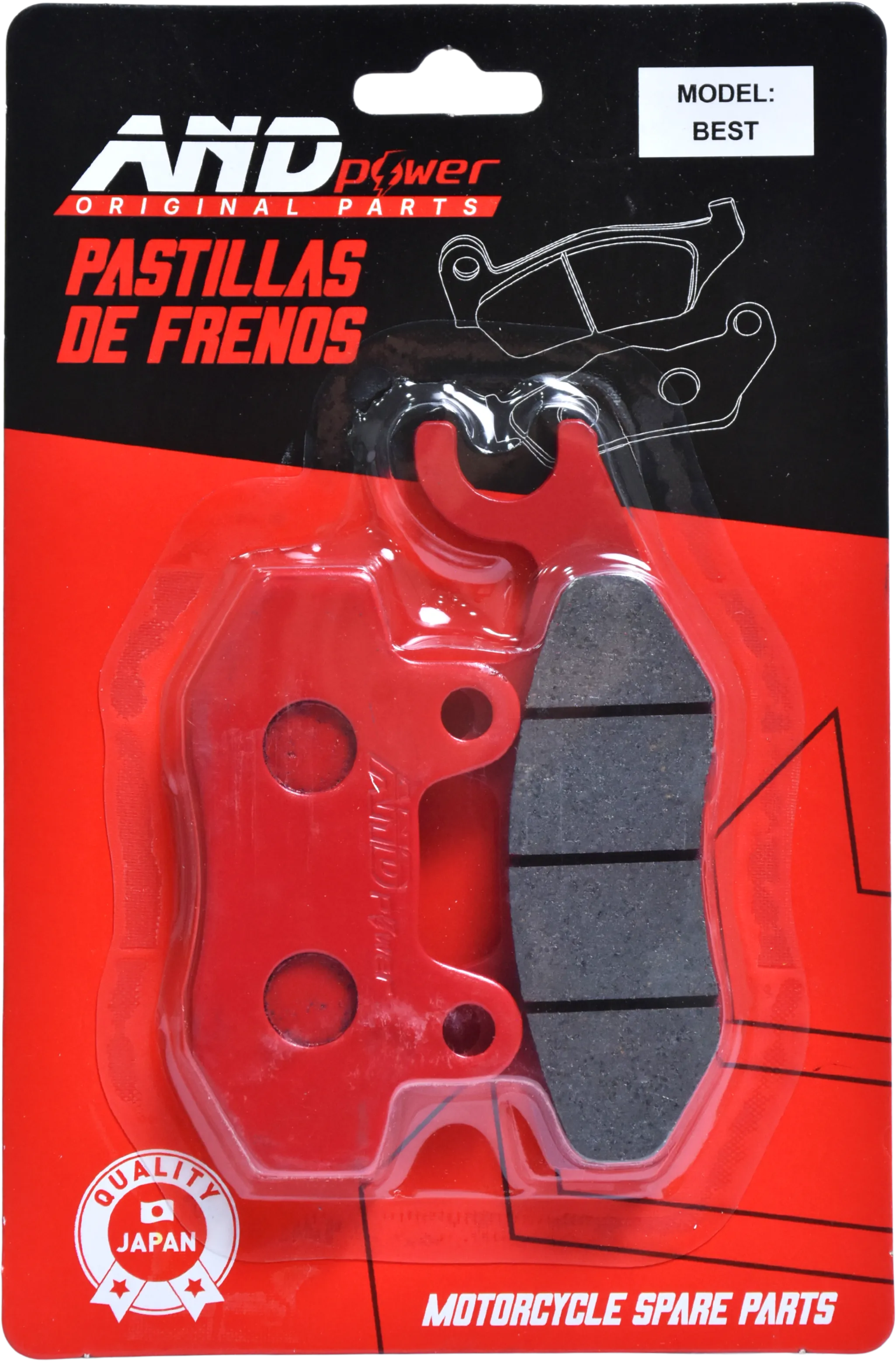 PASTILLA FRENO DEL. BEST/VIVAX/ARSEN - AND POWER