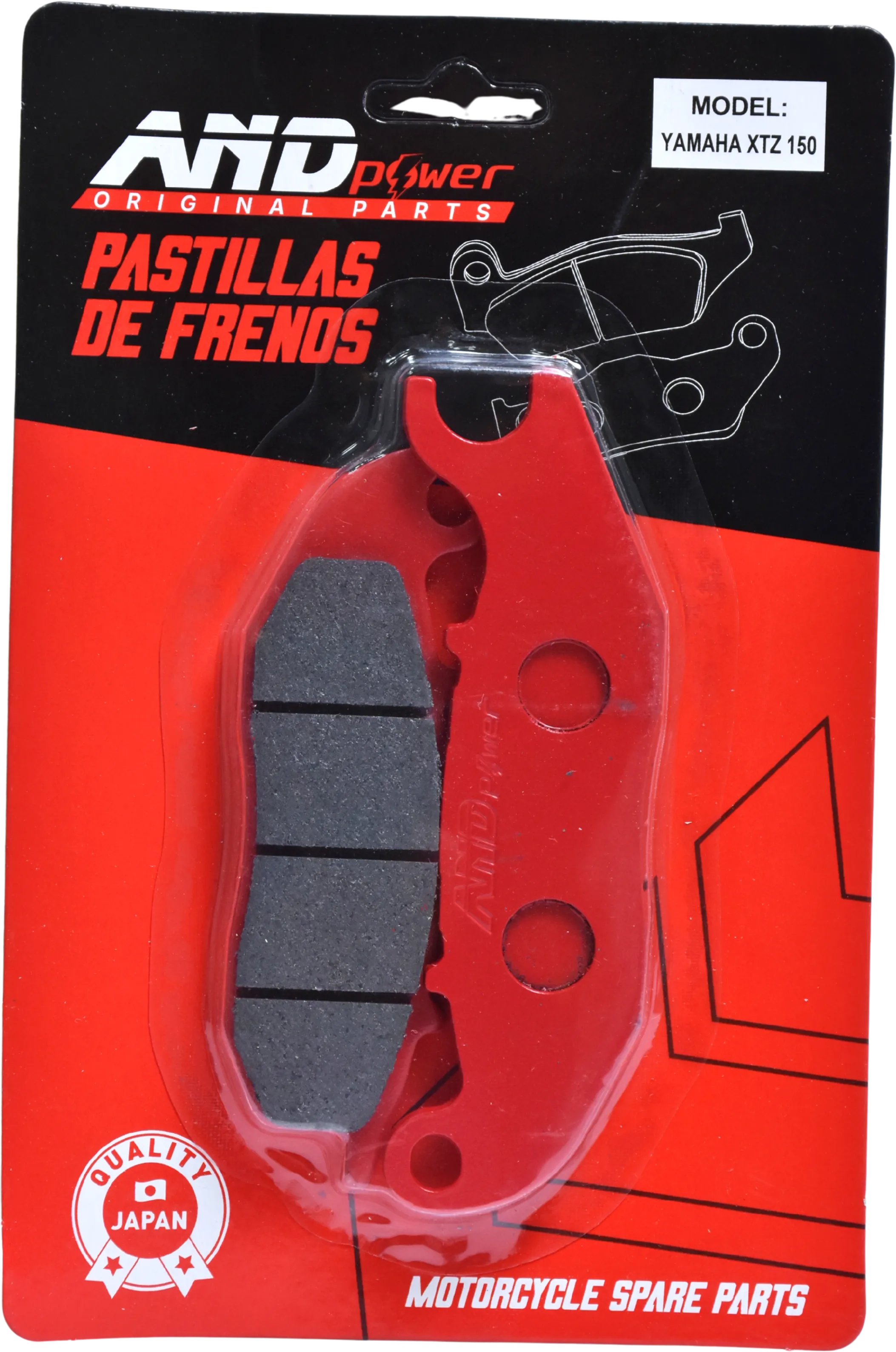 PASTILLA FRENO XTZ 150/XTZ 250 M.N - AND POWER