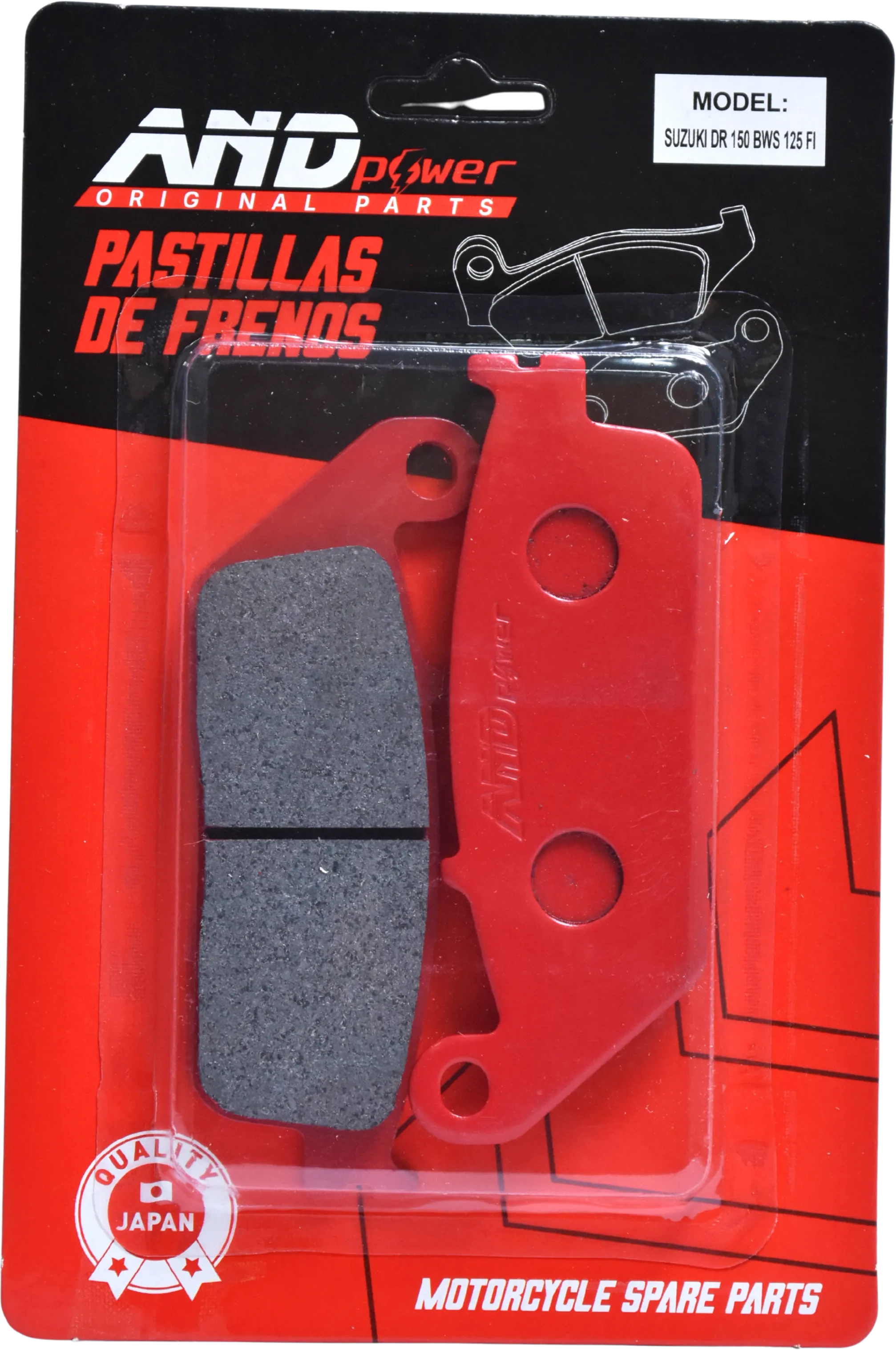 PASTILLA FRENO BWS 125 FI/DR 150- AND POWER