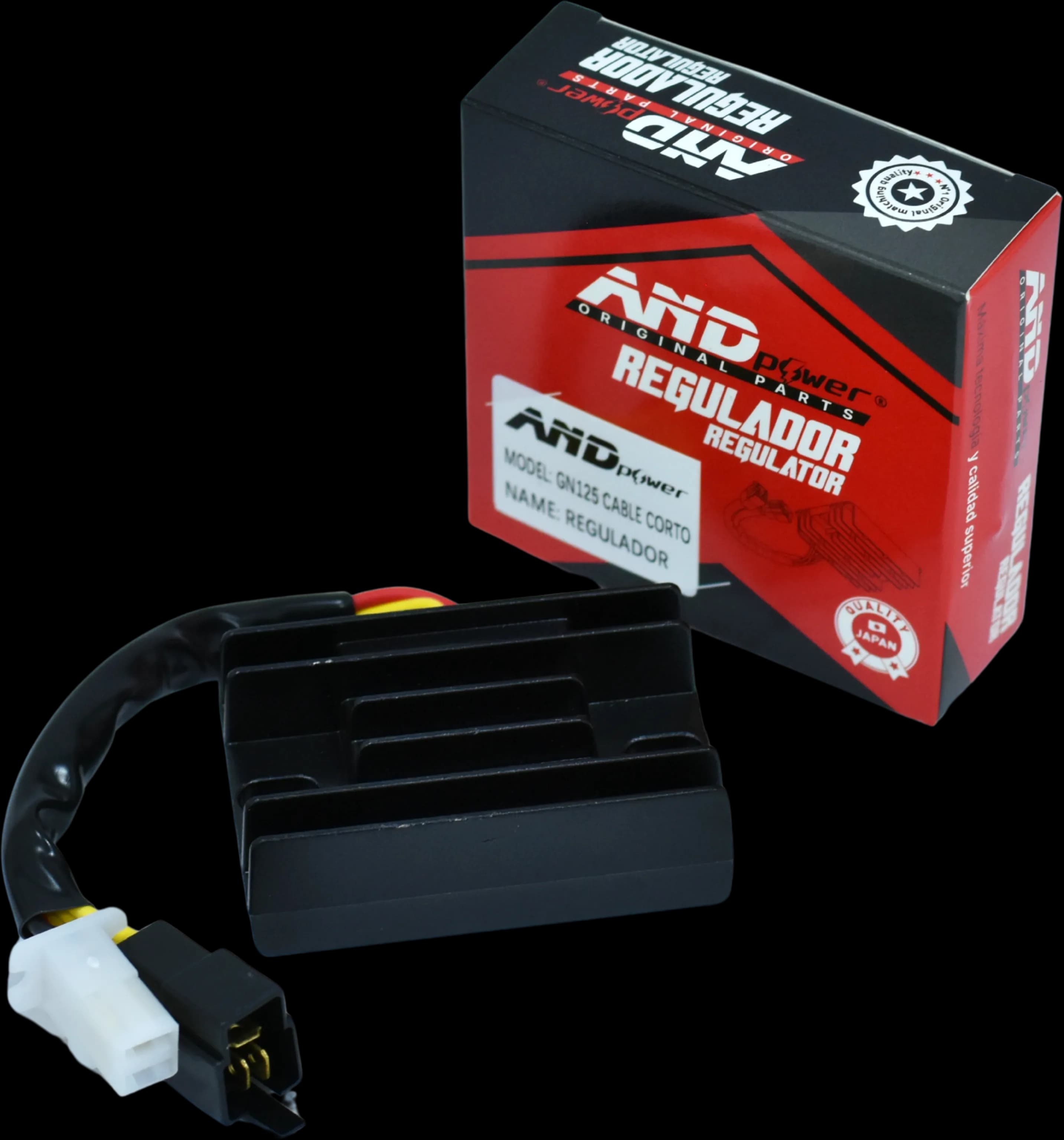 REGULADOR GN 125/GS 125 - CABLE COR- TO MACHO - AND POWER