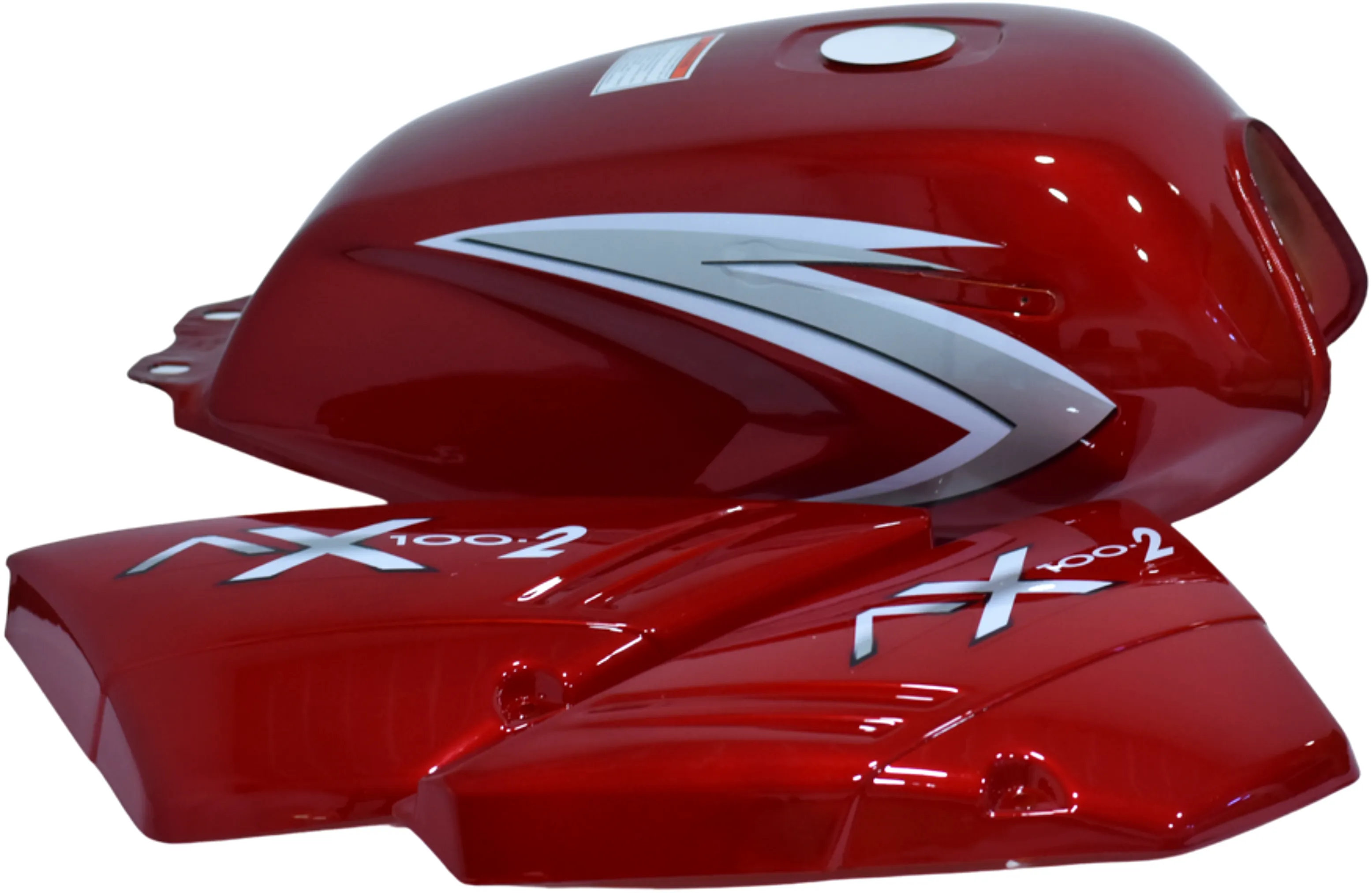 TANQUE GAS. AX 100 - ROJO - CON TAPAS - AND POWER